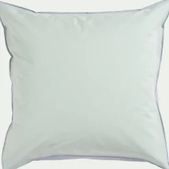 Housse de couette enfant bicolore 140x200cm et 1 taie d'oreiller 63x63cm - bleu