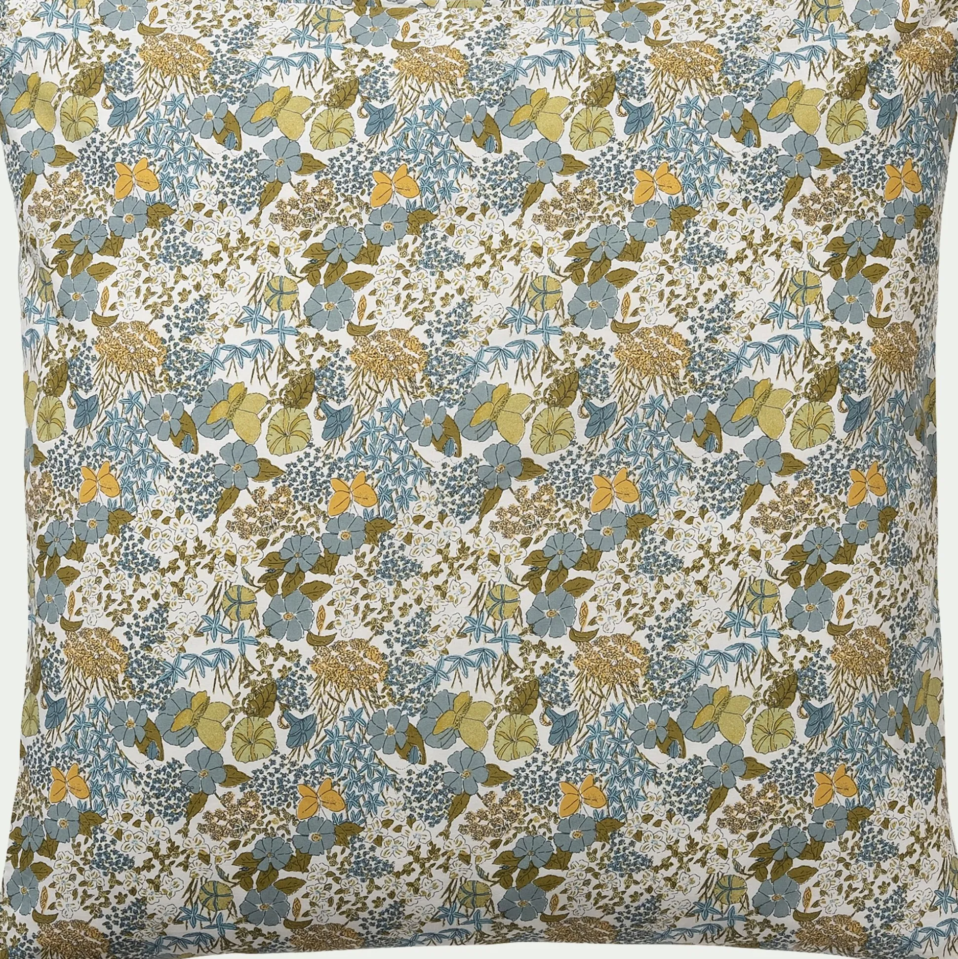 Housse de couette enfant 140x200cm et 1 taie d'oreiller 65x65cm en coton - motifs butine nuit