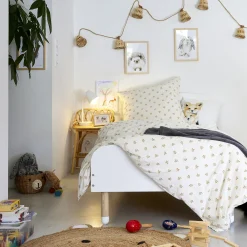 Housse de couette enfant 140x200cm et 1 taie d'oreiller 63x63cm - motifs argan