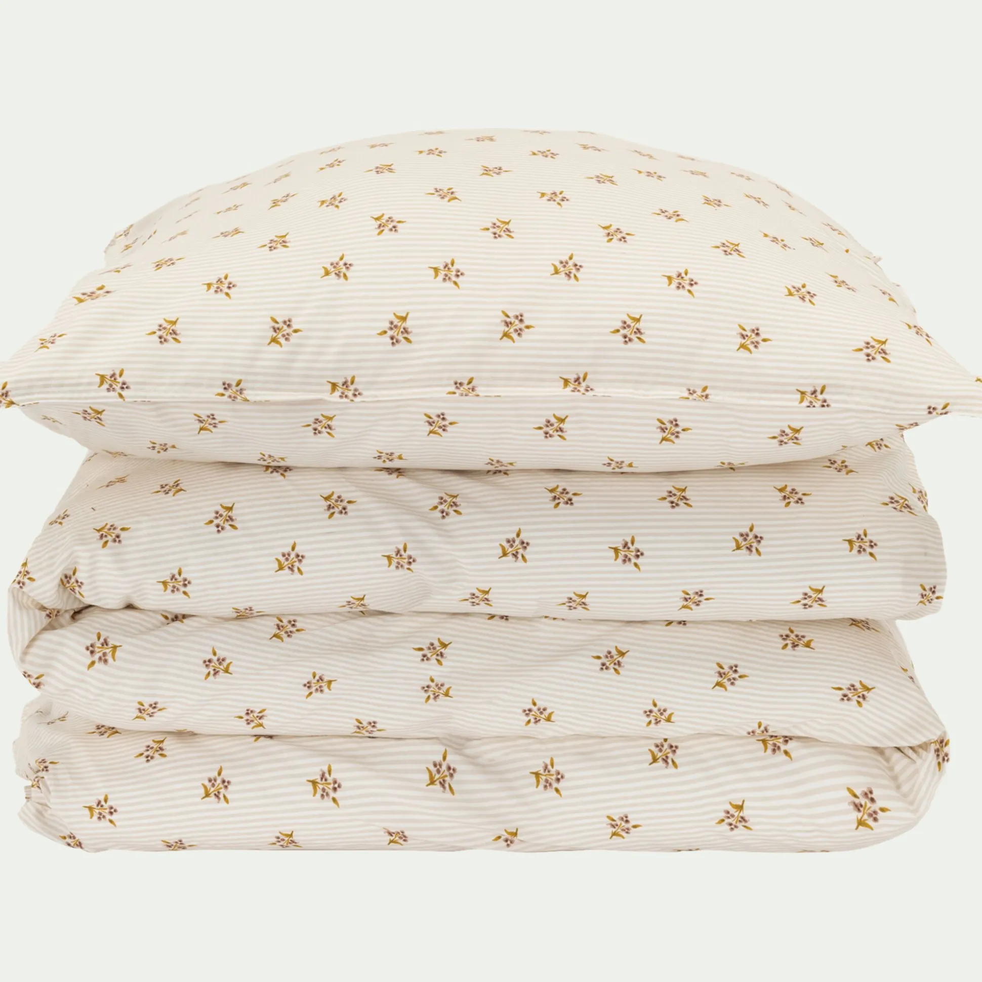 Housse de couette enfant 140x200cm et 1 taie d'oreiller 63x63cm - motifs argan