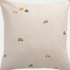 Housse de couette enfant 140x200cm et 1 taie d'oreiller 65x65cm en coton - motifs fantaisie