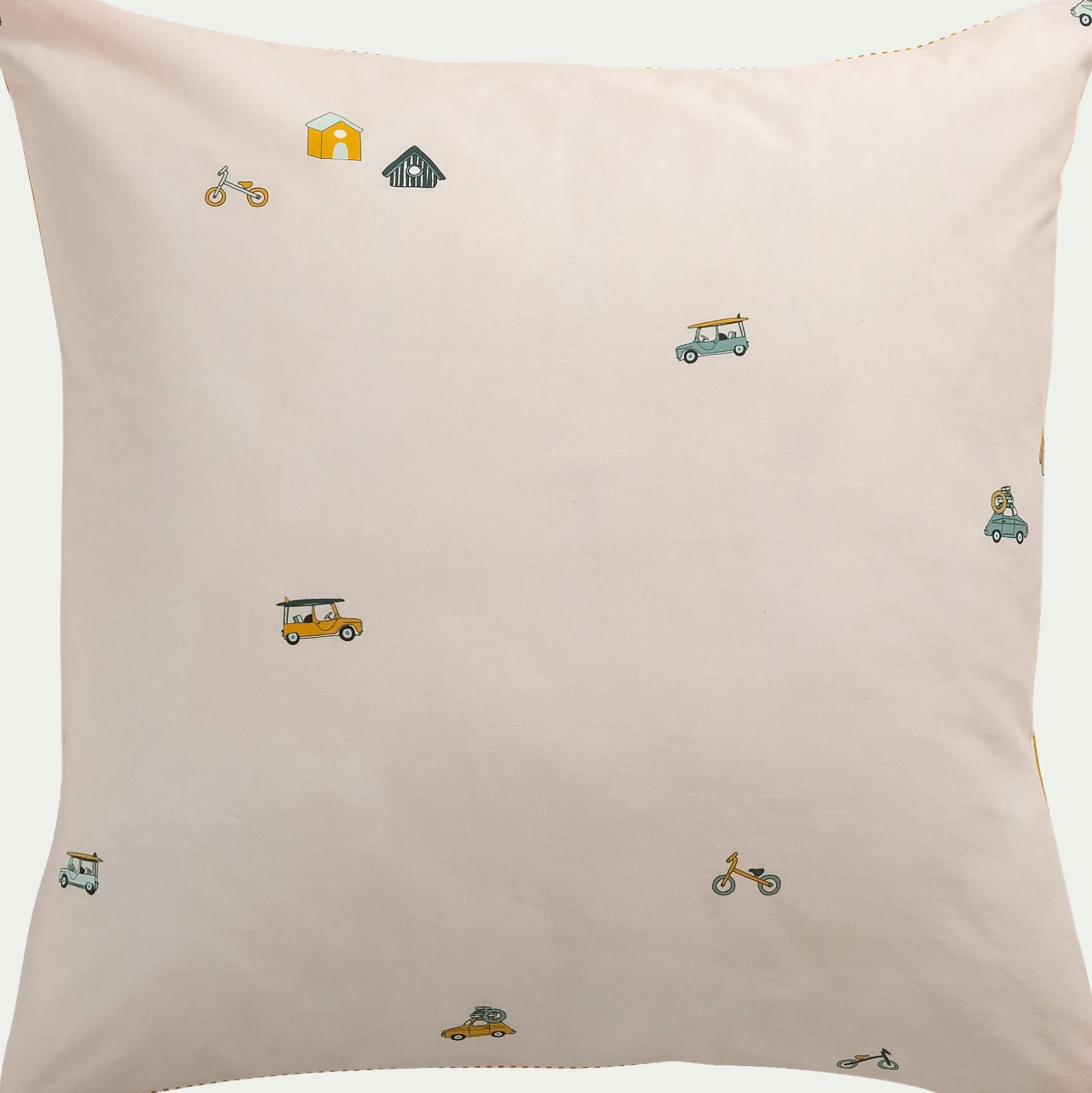 Housse de couette enfant 140x200cm et 1 taie d'oreiller 65x65cm en coton - motifs fantaisie