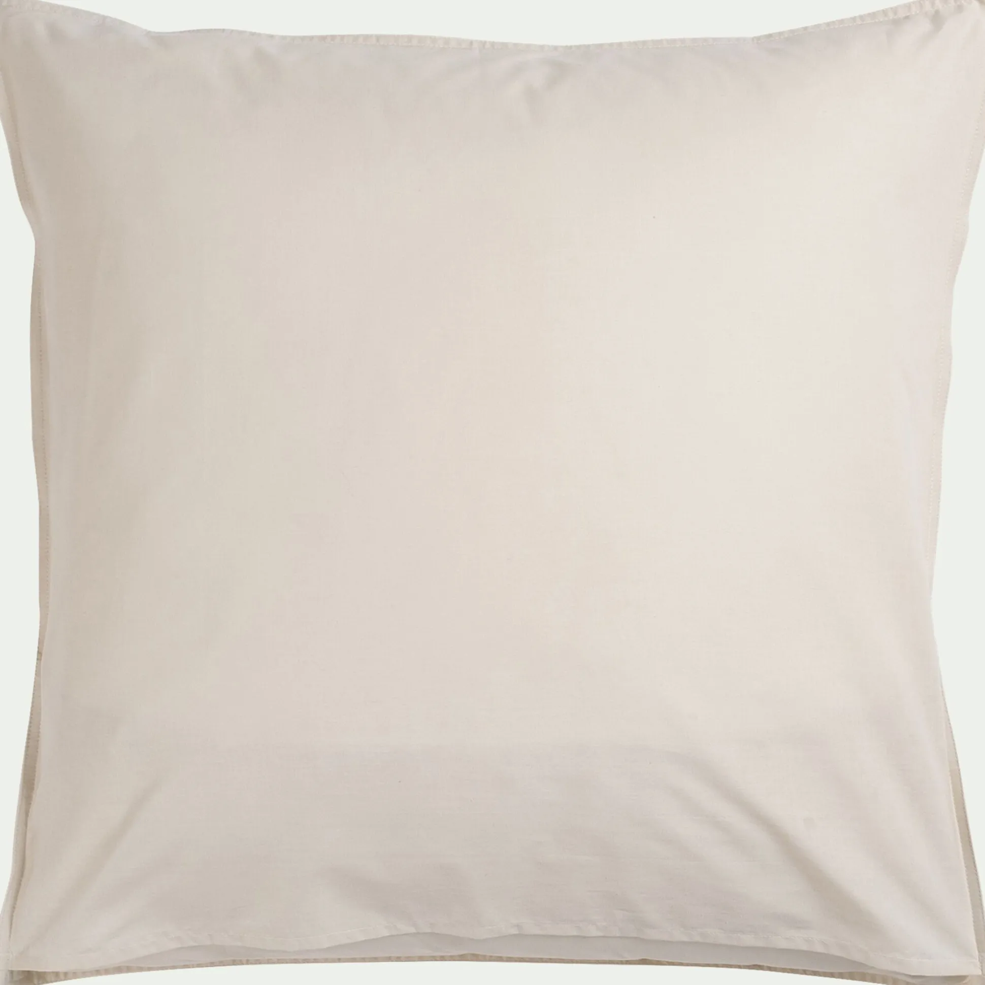 Housse de couette enfant 140x200cm et 1 taie d'oreiller 63x63cm motif floral en coton - beige ficelle