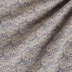 Housse de couette 260x240cm et 2 taies d'oreiller 63x63cm en coton et lin - motif amande