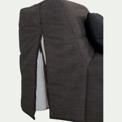 Housse pour canapé BZ et 2 housses de coussin 160x200cm - gris anthracite