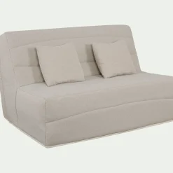 Housse pour canapé BZ et 2 housses de coussin 160x200 cm - beige