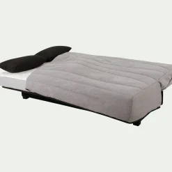 Housse pour canapé clic-clac et 2 housses de coussin 130x190cm - gris borie