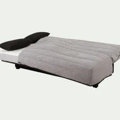 Housse pour canapé clic-clac et 2 housses de coussin 130x190cm - gris borie