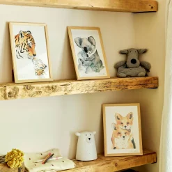 Image aquarelle encadrée famille de koalas - A4