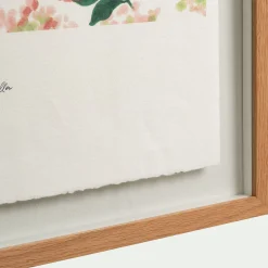 Image encadrée d'hortensias 45x63cm - rose