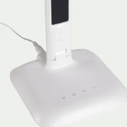 Lampe à clapet tactile avec écran - blanc H33,5cm