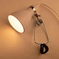 Lampe à pince - blanc h29,5cm