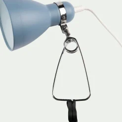 Lampe à pince - bleu h29,5cm
