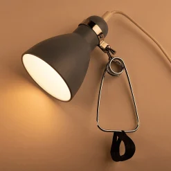 Lampe à pince - bleu h29,5cm