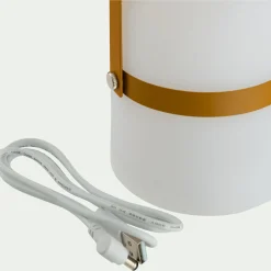 Lampe à poser extérieur nomade D10cm - jaune