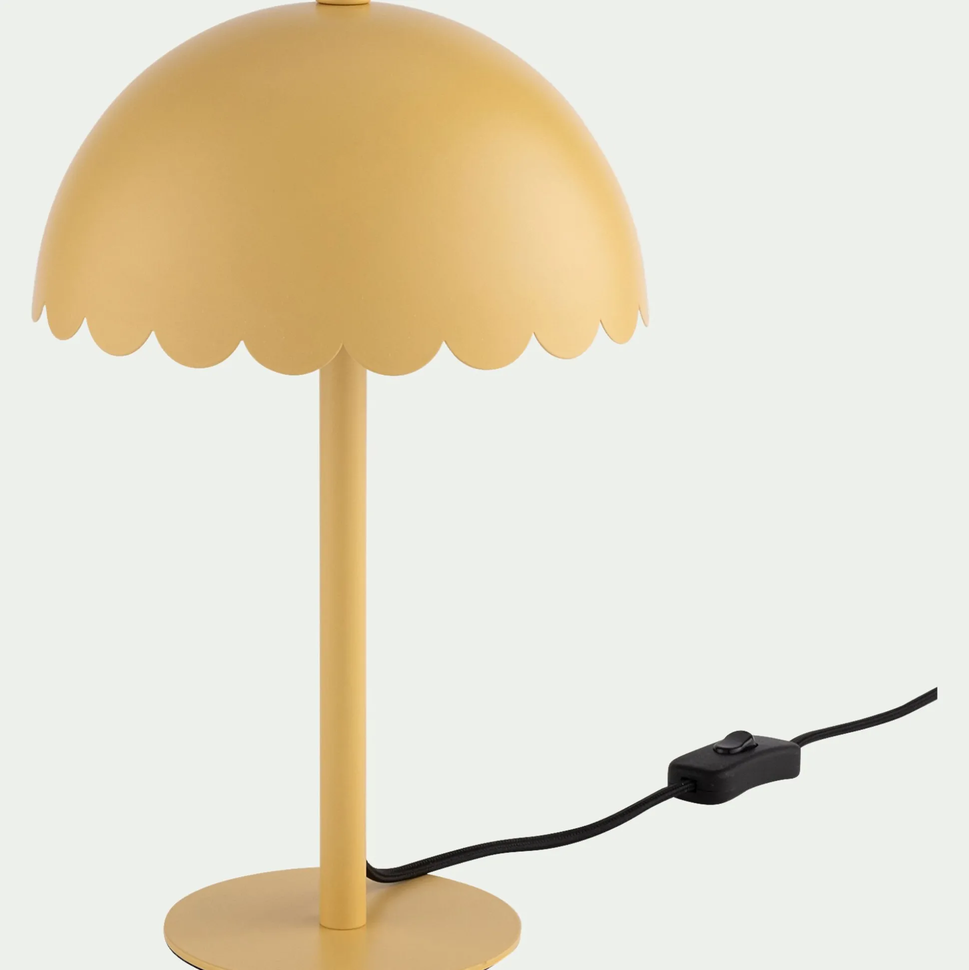 Lampe à poser électrifiée en acier H31,5cm - jaune