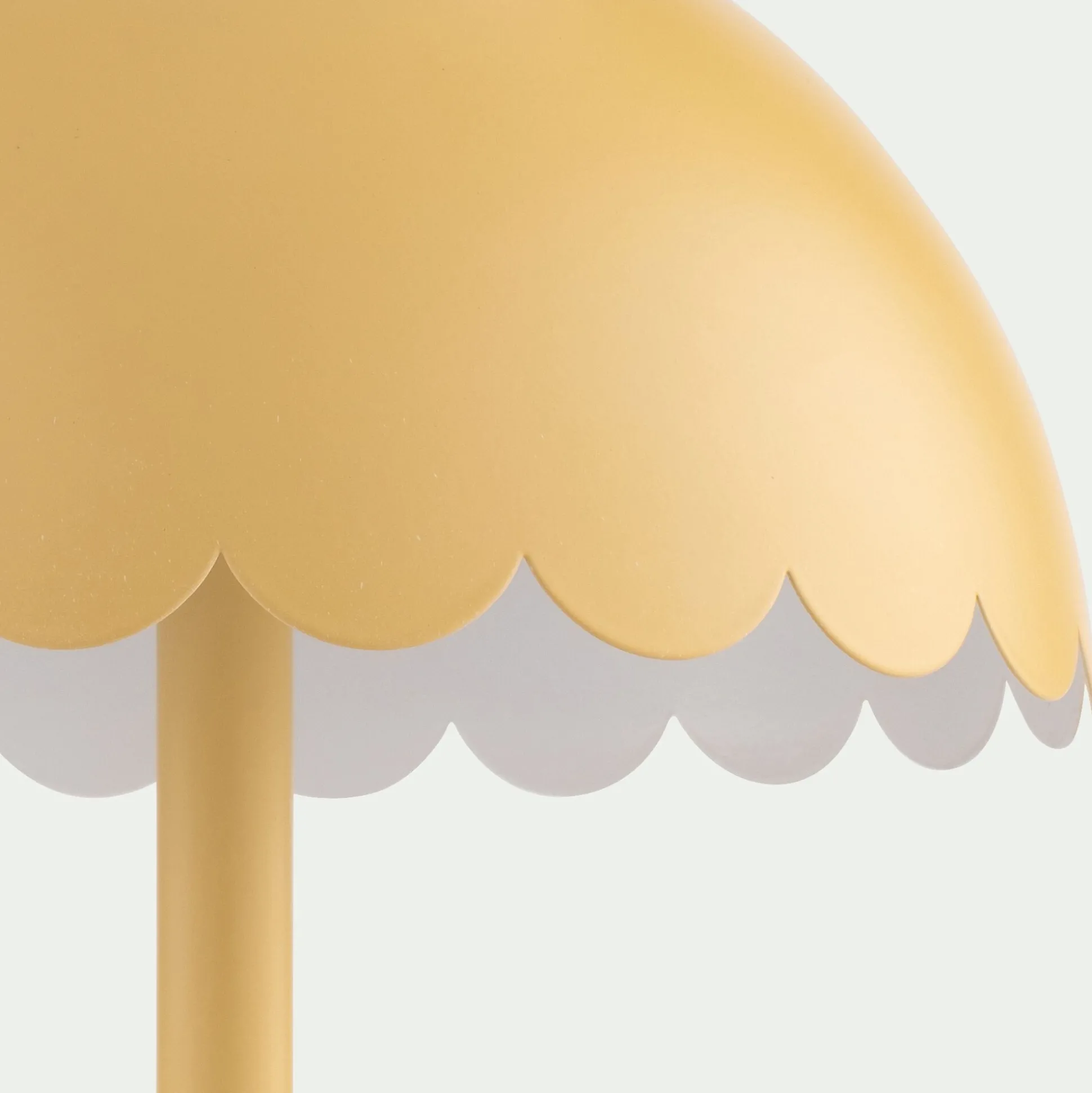 Lampe à poser électrifiée en acier H31,5cm - jaune