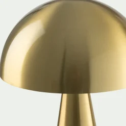 Lampe à poser électrifiée en acier H32cm - doré