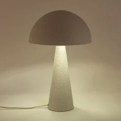 Lampe à poser électrifiée en acier H30cm - blanc
