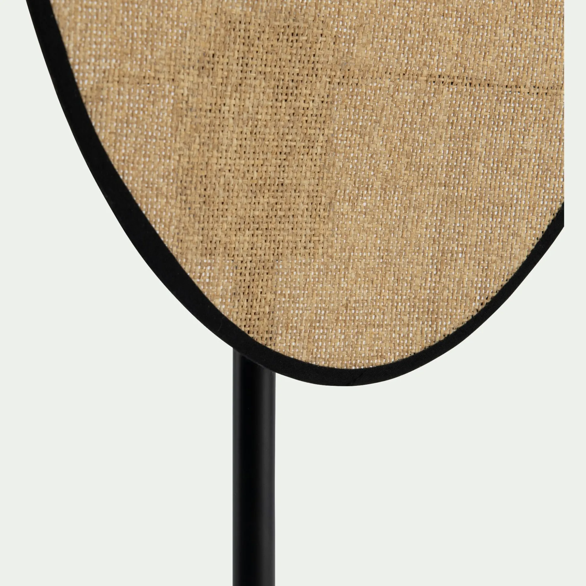 Lampe à poser électrifiée en papier tressé H39cm - naturel