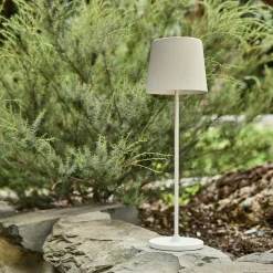 Lampe de table à poser nomade H37cm - blanc