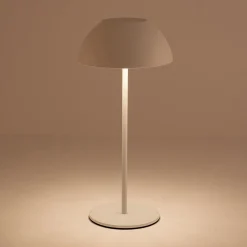 Lampe de table à poser nomade H28cm - blanc