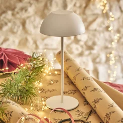 Lampe de table à poser nomade H28cm - blanc