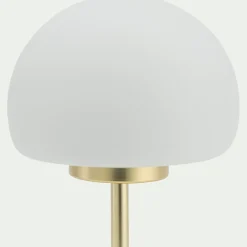Lampe électrifiée tactile en acier et verre H29cm - doré