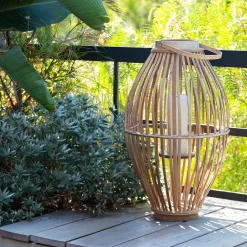 Lanterne en rotin - naturel D34.5xH60.5cm