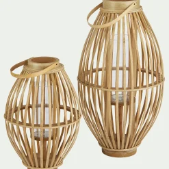 Lanterne en rotin - naturel D34.5xH60.5cm