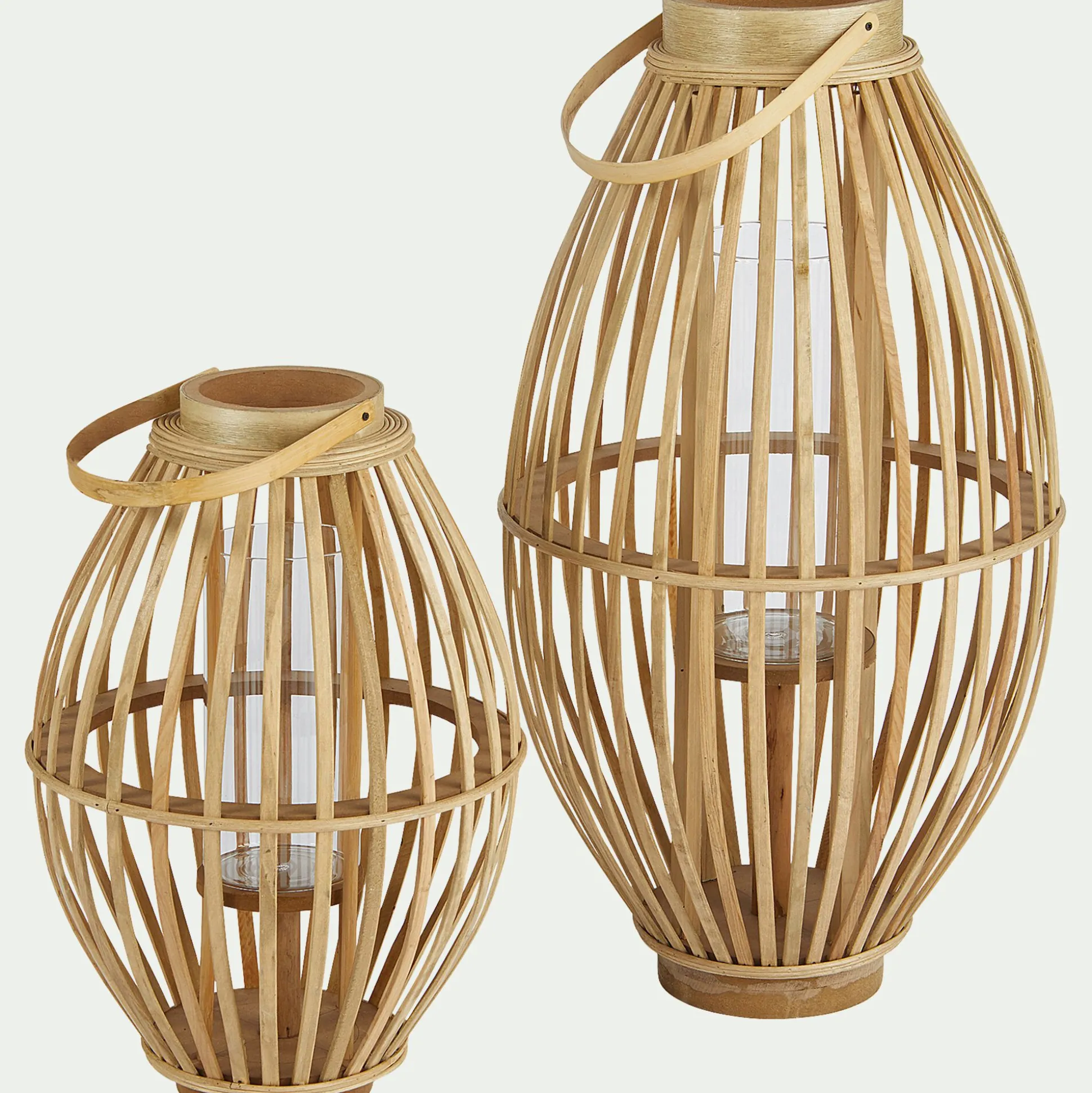 Lanterne en rotin - naturel D34.5xH60.5cm