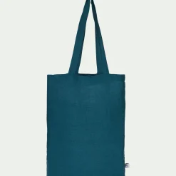 Linge de lit uni en coton - bleu figuerolles