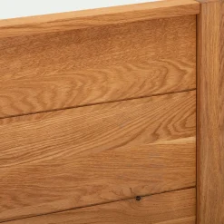 Lit 2 places en chêne - bois clair 180x200cm