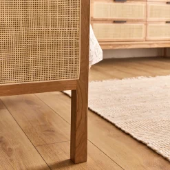 Lit 2 places en rotin 140x200cm - naturel