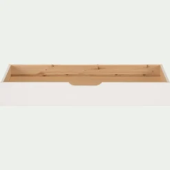 Lit évolutif 1 place en pin massif 3 positions pour enfant avec tiroir - blanc