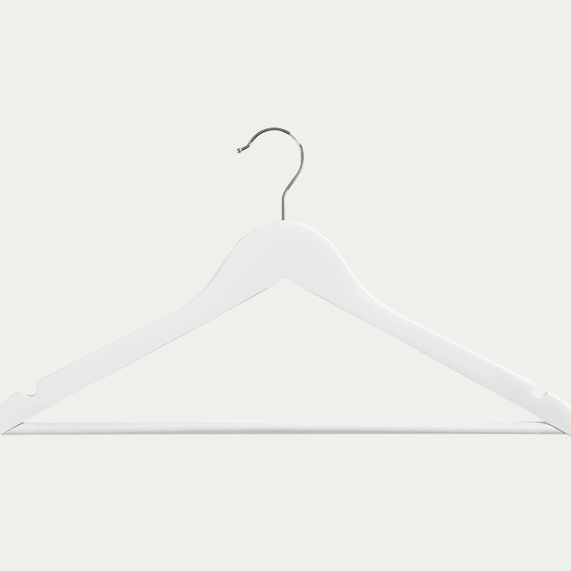 Lot de 5 cintres en bois - gris