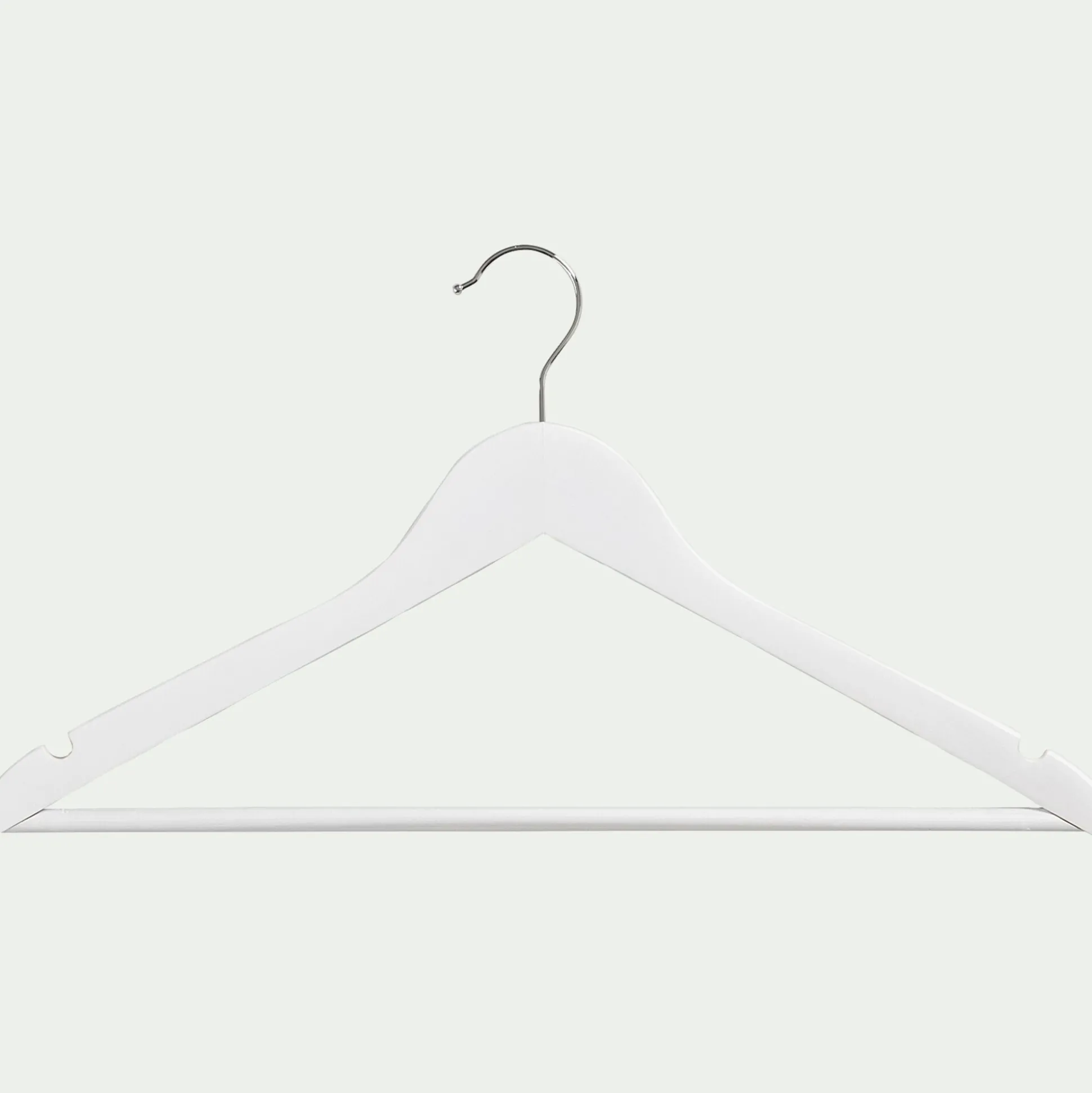 Lot de 5 cintres en bois - gris