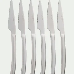 Lot de 6 couteaux à steak en inox