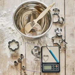 Lot de 5 douilles en inox avec goupillon - argenté