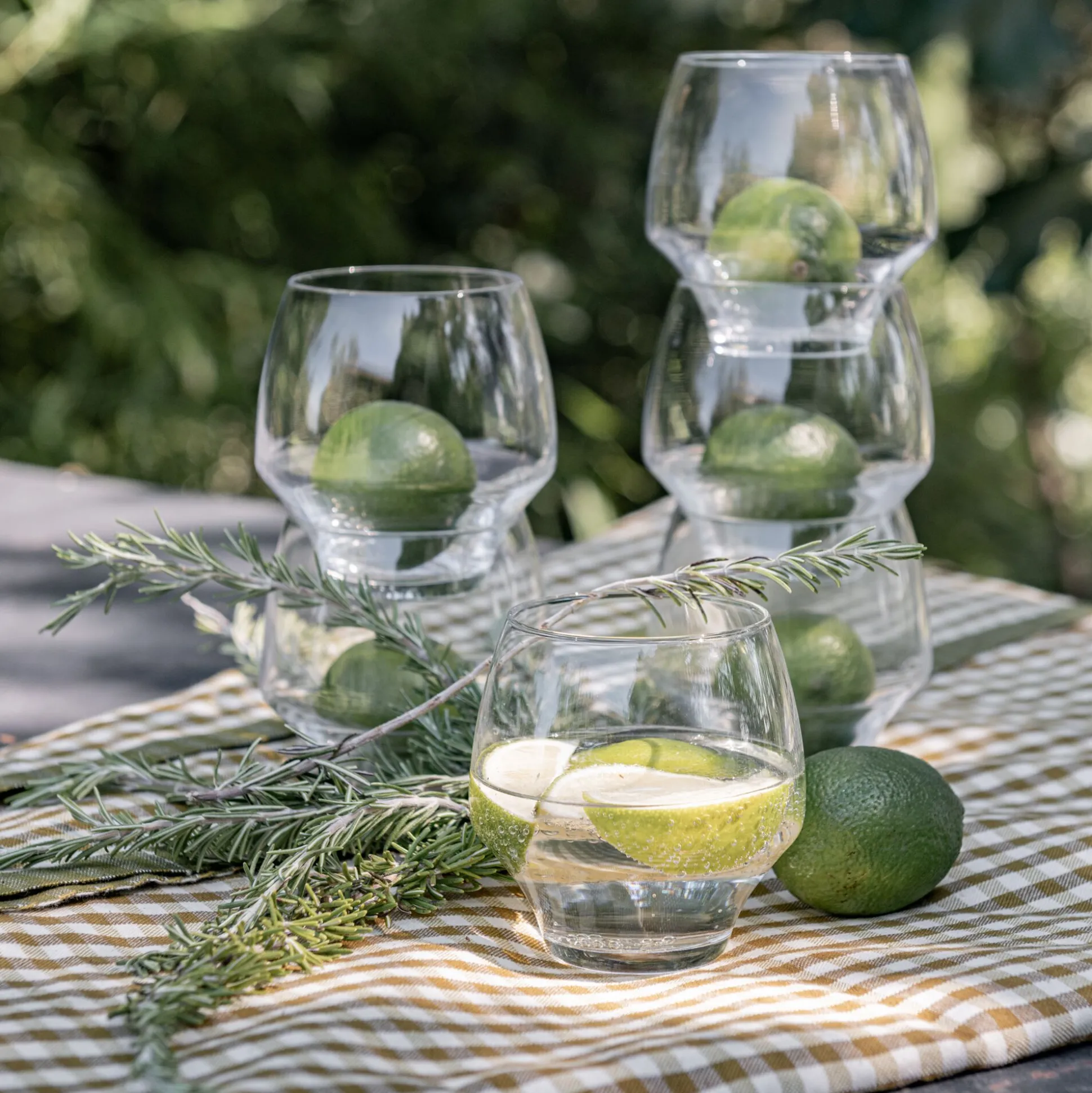 Lot de 6 gobelets en cristallin 38cl - transparent