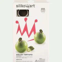 Lot de 8 moules à gâteau en silicone platinium D6,2cm - gris