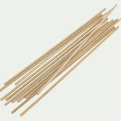 Lot de 12 renforts à pièce montée en bois L30 cm - naturel