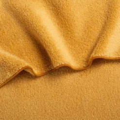 Lot de 2 serviettes invité en coton 30x50cm - jaune blé