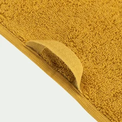 Lot de 2 serviettes invité en coton - jaune argan 30x50cm