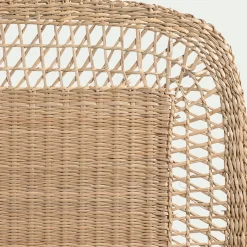 Lot de 2 sets de table ronds en jonc de mer L45cm - naturel