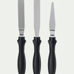 Lot de 3 spatules de précision en inox - argenté