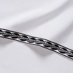 Lot de 2 taies d'oreiller en percale de coton 65x65cm - blanc