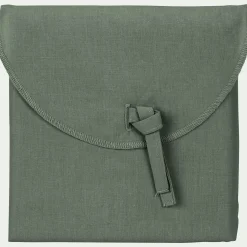 Lot de 2 taies d'oreiller en percale de coton - vert cèdre 65x65cm