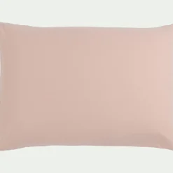 Lot de 2 taies d'oreiller en coton - rose rosa 50x70cm
