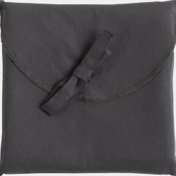 Lot de 2 taies d'oreiller en coton - gris ardoise 65x65cm